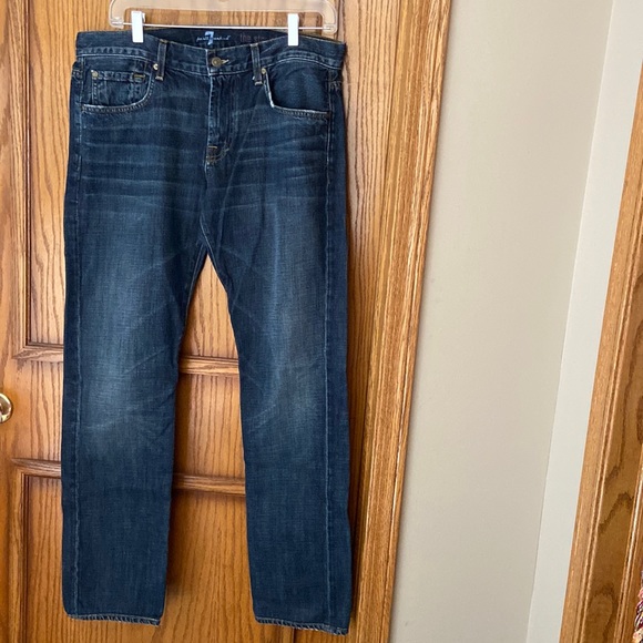 7 for all mankind the straight jeans / denim - Picture 1 of 7